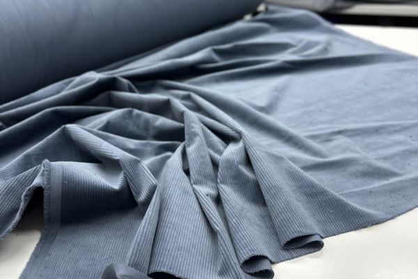 Вельвет Серо-Голубой с лайкрой